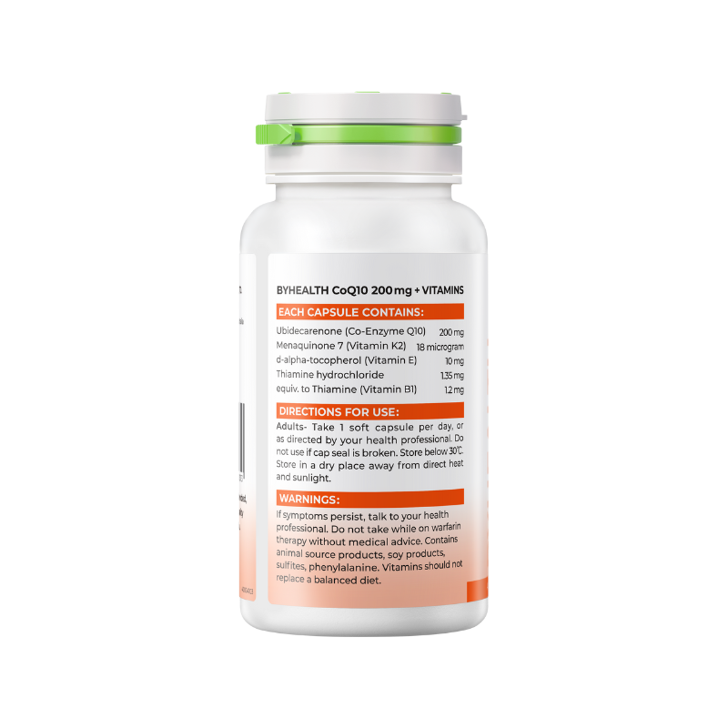 BYHEALTH CoQ10 200 mg + VITAMINS