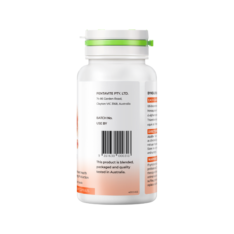 BYHEALTH CoQ10 200 mg + VITAMINS